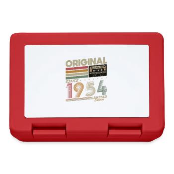 Original 1954 Vintage Vintage Birthday Gift - Lunchbox - red - Front