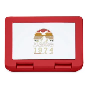 Legendary Since 1974 Vintage Birthday Gift - Lunchbox - red - Front