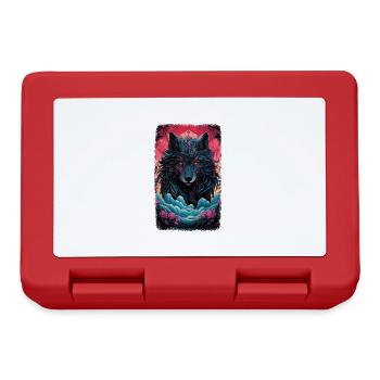 Spirit Wolf Fuchs Ästhetischer Japanischer Kitsune - Brotdose - Rot - Vorne