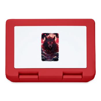 Spirit Wolf Fuchs Ästhetischer Japanischer Kitsune - Brotdose - Rot - Vorne