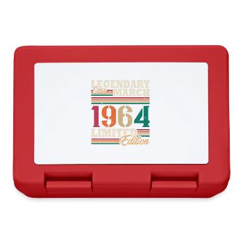 Vintage 1964 Mars Cadeau Anniversaire Rétro - Boîte à goûter - rouge - Devant