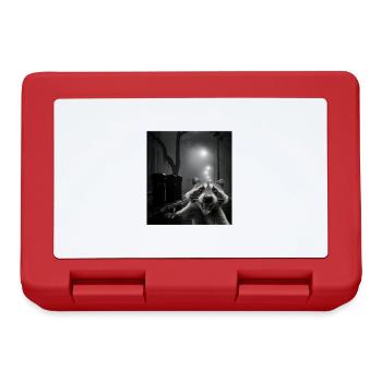 Lets eat Trash and get hit by a Car Raccoon - Lunchbox - red - Front