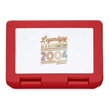 Legendary Since March 2004 Vintage Birthday - Lunchbox - red - Front