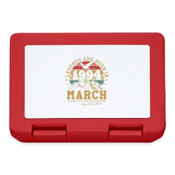 March 1994 Vintage Retro Anniversary 1994 - Lunchbox - red - Front
