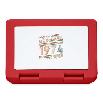Legendary Since March 1954 Gift Birthday - Lunchbox - red - Front