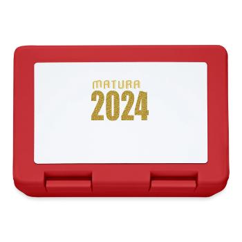 Matura Junge Mädchen Damen und Herren Matura 2024 - Brotdose - Rot - Vorne