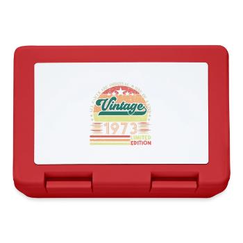 1973 Retro Birthday Gift. Vintage 1973. - Lunchbox - red - Front