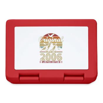 Original March 2006 Vintage Anniversary 2006 - Lunchbox - red - Front
