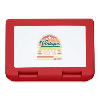 Cadeau d’anniversaire Retro 2016. Vintage 2016. - Boîte à goûter - rouge - Devant