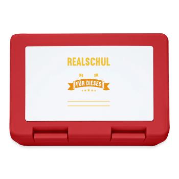 Realschule Junge Mädchen Realschule 2024 - Brotdose - Rot - Vorne