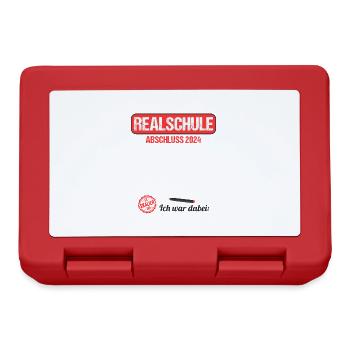 Realschule Junge Mädchen Realschule 2024 - Brotdose - Rot - Vorne