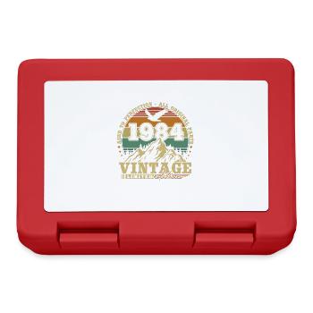 Vintage 1984 Retro Birthday Gift - Lunchbox - red - Front