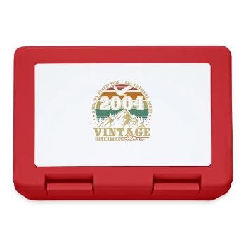 Vintage 2004 Retro Birthday Gift - Lunchbox - red - Front