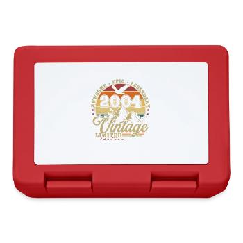 2004 Vintage Vintage Retro Birthday Gift - Lunchbox - red - Front