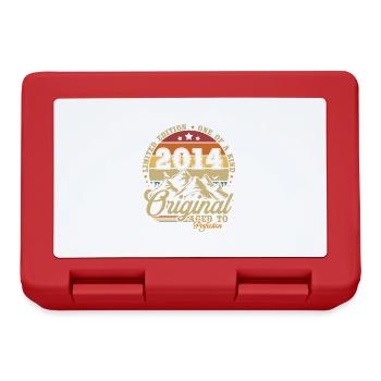 Original 2014 Vintage Retro Birthday Gift - Lunchbox - red - Front