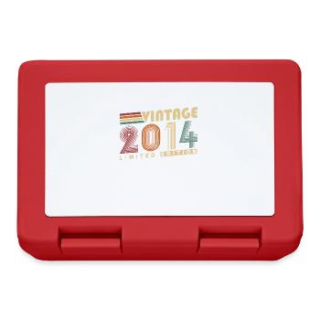 Vintage 2014 Vintage Retro Birthday Gift - Lunchbox - red - Front