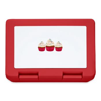 Cuisson Jeu de mots Cuire Cuisinier Chef Boulanger - Boîte à goûter - rouge - Devant