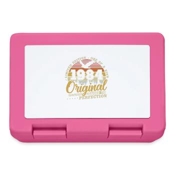 1984 Original Vintage Retro Birthday Gift - Lunchbox - pink - Front
