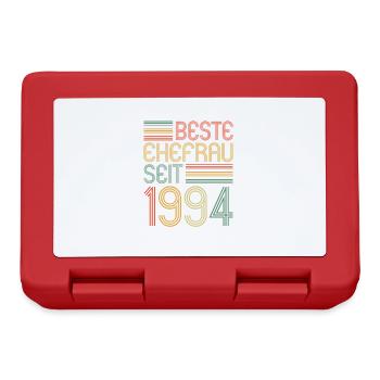 Beste Ehefrau seit 1994 30.Hochzeitstag - Brotdose - Rot - Vorne