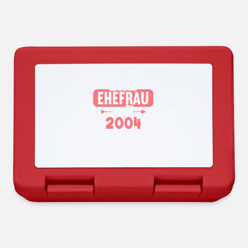 Beste Ehefrau seit 2004 20.Hochzeitstag - Brotdose - Rot