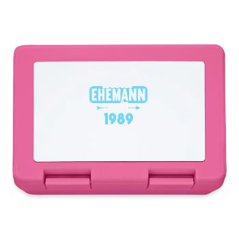 Meilleur mari depuis 1989 35e anniversaire de mariage - Boîte à goûter - rose - Devant