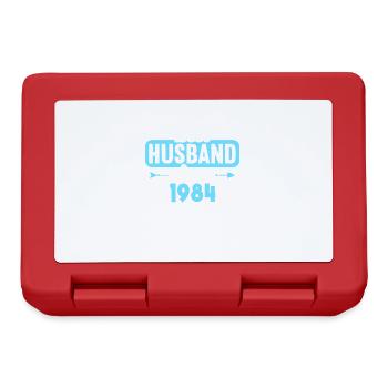Meilleur mari depuis 1984 40e anniversaire de mariage - Boîte à goûter - rouge - Devant