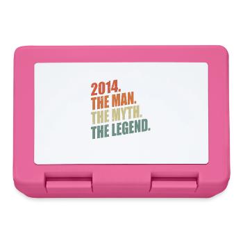 2014 Mann Mythos Legend Jahrgang Geburtstag - Lunchbox - pink - Front