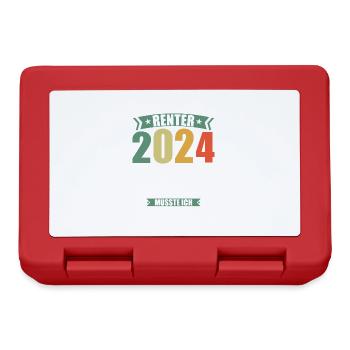 Retirement Pension Pensioner Pensioner Pension 2024 - Lunchbox - red - Front