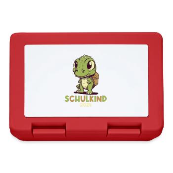 School Enrollment Dinosaur Dino TRex Schoolchild 2024 - Lunchbox - red - Front