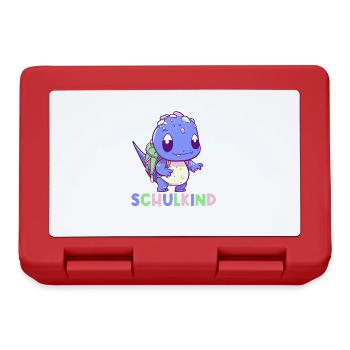 School Enrollment Dinosaur Dino TRex Schoolchild 2024 - Lunchbox - red - Front