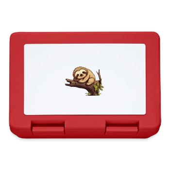 My parents all say I'm lazy sloth - Lunchbox - red - Front