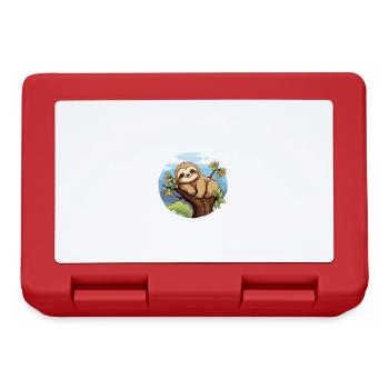 My parents all say I'm lazy sloth - Lunchbox - red - Front