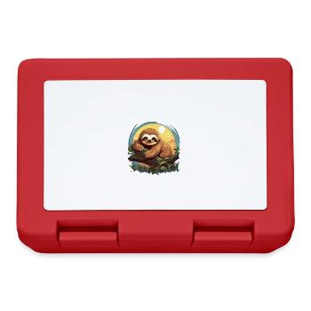 My parents all say I'm lazy sloth - Lunchbox - red - Front