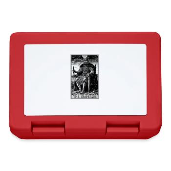 Tarotkarte The Emperor Der Herrscher - Brotdose - Rot - Vorne