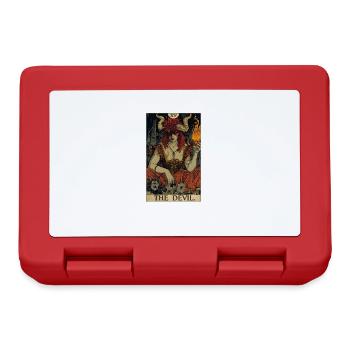 Tarot Cards Tarot Card The Devil The Devil - Lunchbox - red - Front