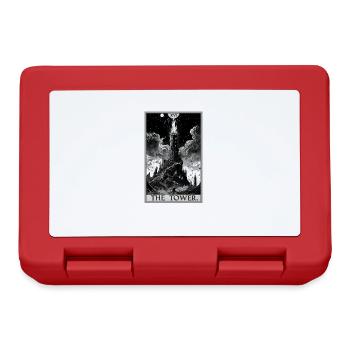 Cartes de tarot Carte de tarot La Tour La Tour - Boîte à goûter - rouge - Devant