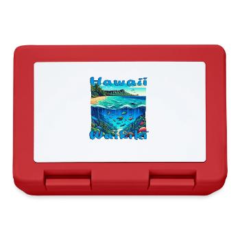 Hawaii Waikiki: Scuba & Fishing Vacation - Lunchbox - red - Front