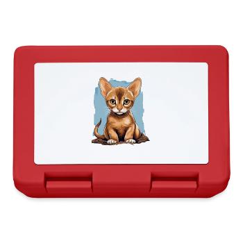 Chat d’Abyssinie Abessinierkatze - Boîte à goûter - rouge - Devant