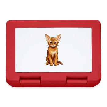Chat d’Abyssinie Abessinierkatze - Boîte à goûter - rouge - Devant