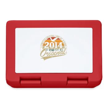 Vintage 2014 Original Birthday Retro Gift - Lunchbox - red - Front