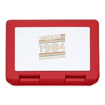 Vintage 1984 Vintage Birthday Retro Gift - Lunchbox - red - Front
