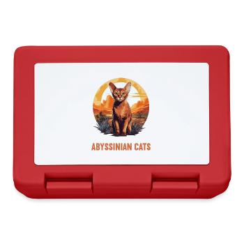 Chat d’Abyssinie Abessinierkatze - Boîte à goûter - rouge - Devant