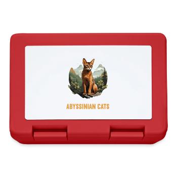 Chat d’Abyssinie Abessinierkatze - Boîte à goûter - rouge - Devant