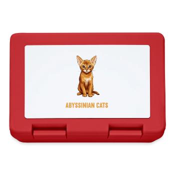 Chat d’Abyssinie Abessinierkatze - Boîte à goûter - rouge - Devant