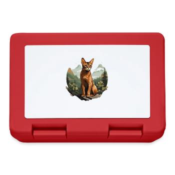 Chat d’Abyssinie Abessinierkatze - Boîte à goûter - rouge - Devant