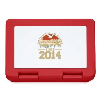 Awesome Since 2014 - Jahrgang Geburtstag Geschenk - Brotdose - Rot - Vorne