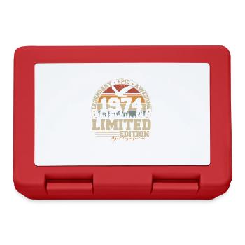1974 Vintage Vintage Birthday Gift Retro - Lunchbox - red - Front