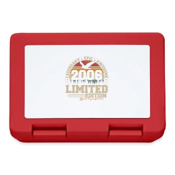 2006 Vintage Vintage Birthday Gift Retro - Lunchbox - red - Front
