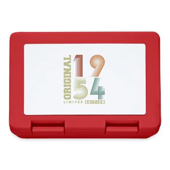 Original 1954 Vintage Retro Vintage Birthday - Lunchbox - red - Front
