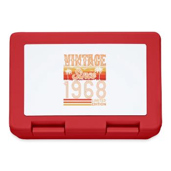 1968. Jahrgang Jahrgang 1968 Geburtstag - Brotdose - Rot - Vorne